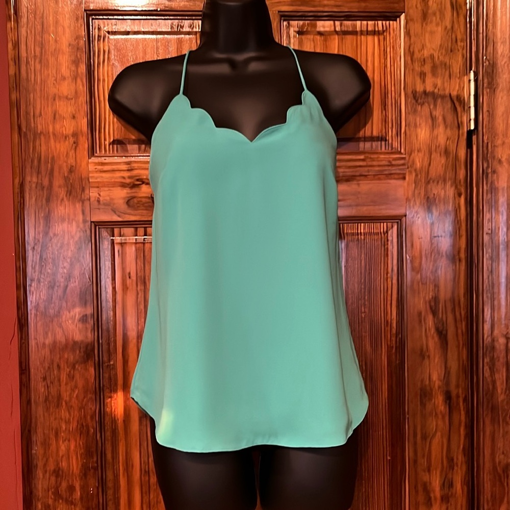 J Crew Green Racerback Camisole